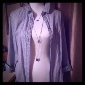 Paisley Oxford button up shirt by Liz Claiborne xl